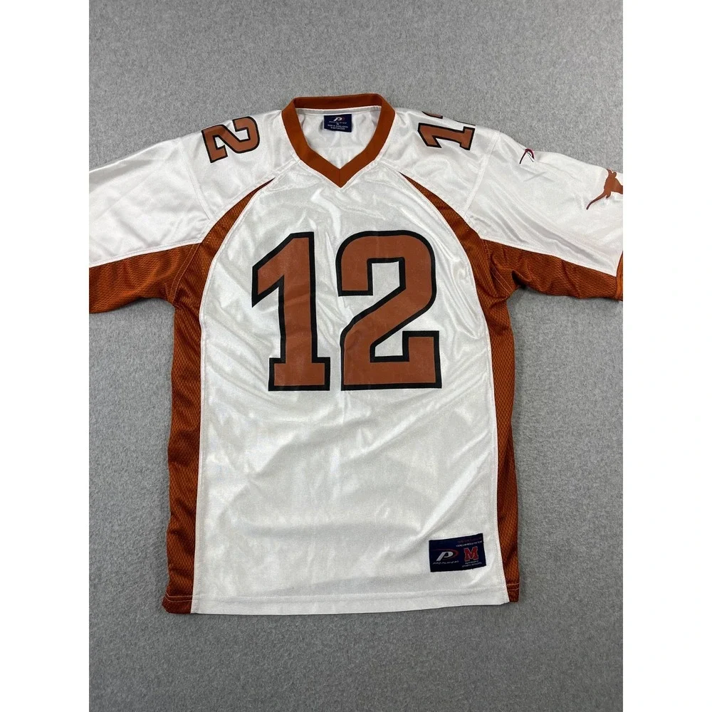 Vintage Texas Longhorns Football Jersey Mens M White Y2k 90s Pro Player